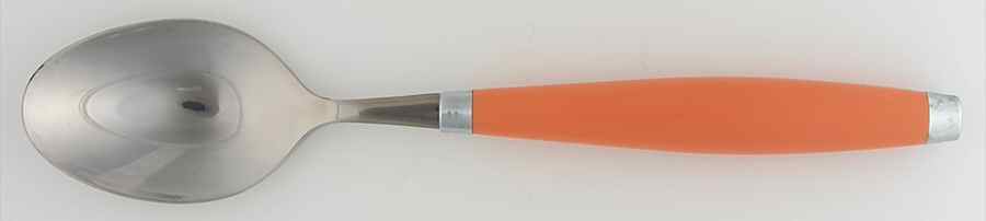 Fiesta Tangerine (Intro 2003) Place/Oval Soup Spoon by Homer Laughlin -1