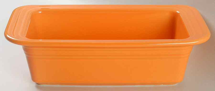 Fiesta Tangerine (Intro 2003) Loaf Pan by Homer Laughlin -1