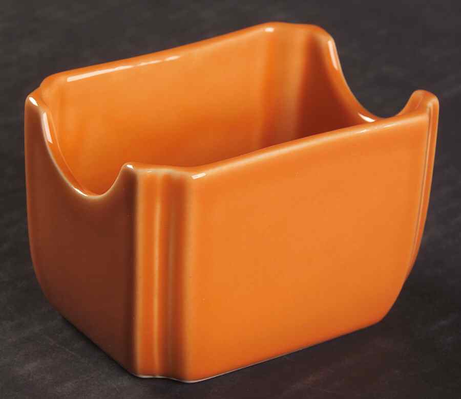 Fiesta Tangerine (Intro 2003) Sweetener Holder by Homer Laughlin -1