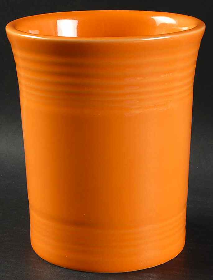 Fiesta Tangerine (Intro 2003) Utensil Holder by Homer Laughlin -1