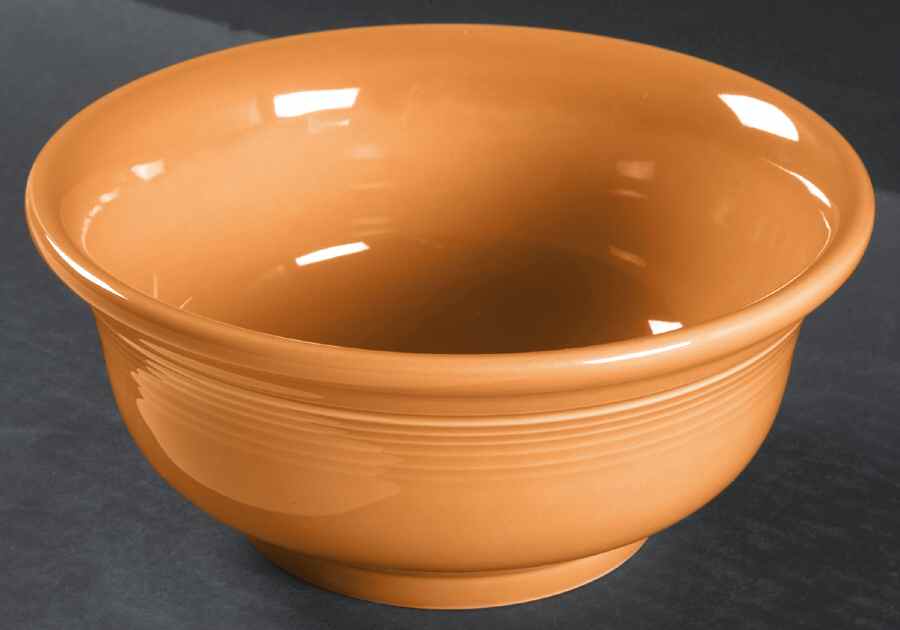 Fiesta Tangerine (Intro 2003) 7" Mixing Bowl by Homer Laughlin -1