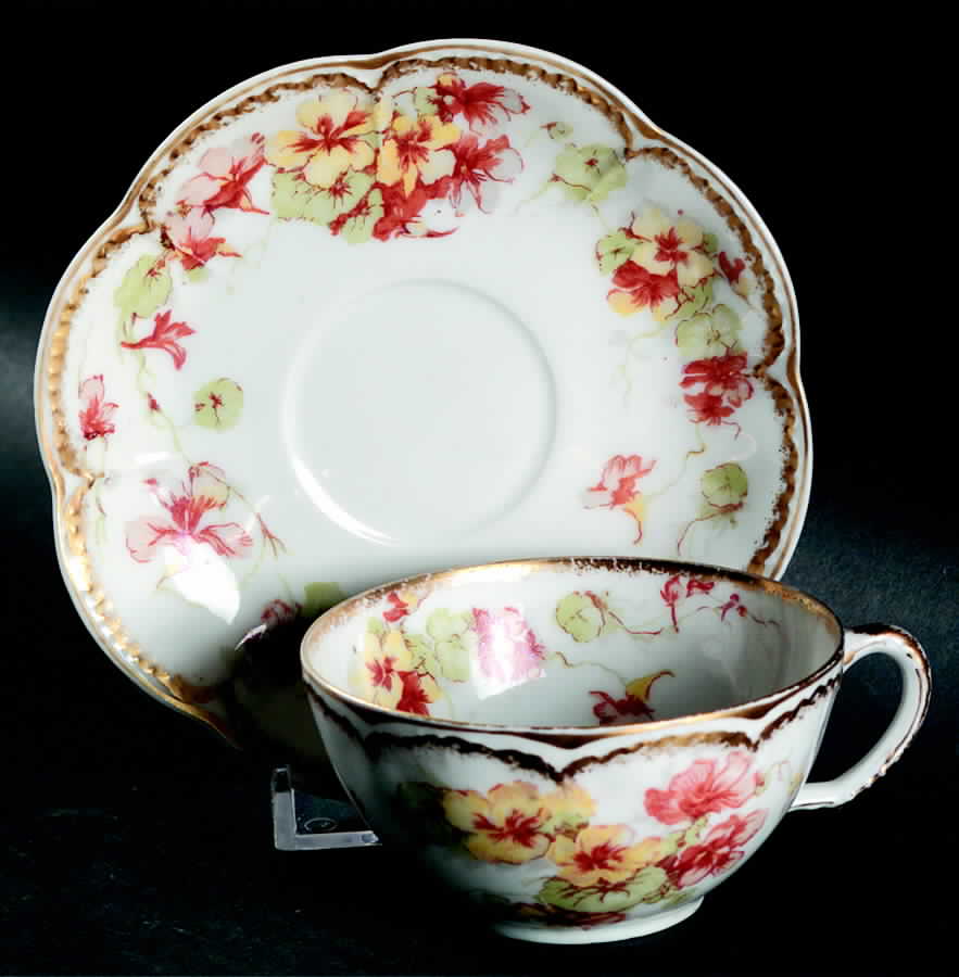 Schleiger 238-1 Flat Demitasse Cup & Saucer Set by Haviland-1