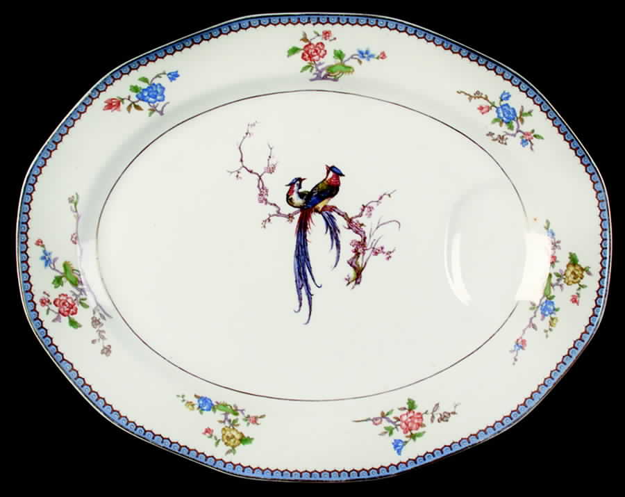 H2598 14" Oval Serving Platter by Haviland-1