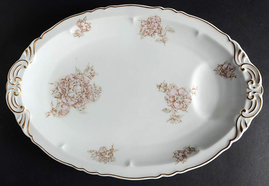 Marcel 13" Oval Serving Platter by Haviland-1