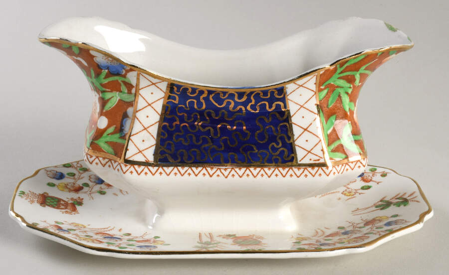 Juan Gravy Boat with Attached Underplate by Thomas Hughes & Sons-1