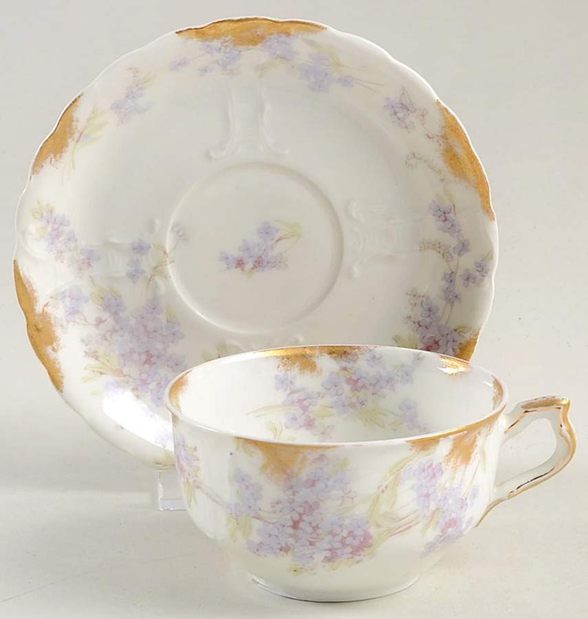 Schleiger 263-1 Flat Cup & Saucer Set by Haviland-1