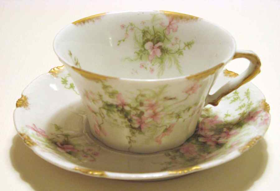 Schleiger 157-1 Flat Cup & Saucer Set by Haviland-1