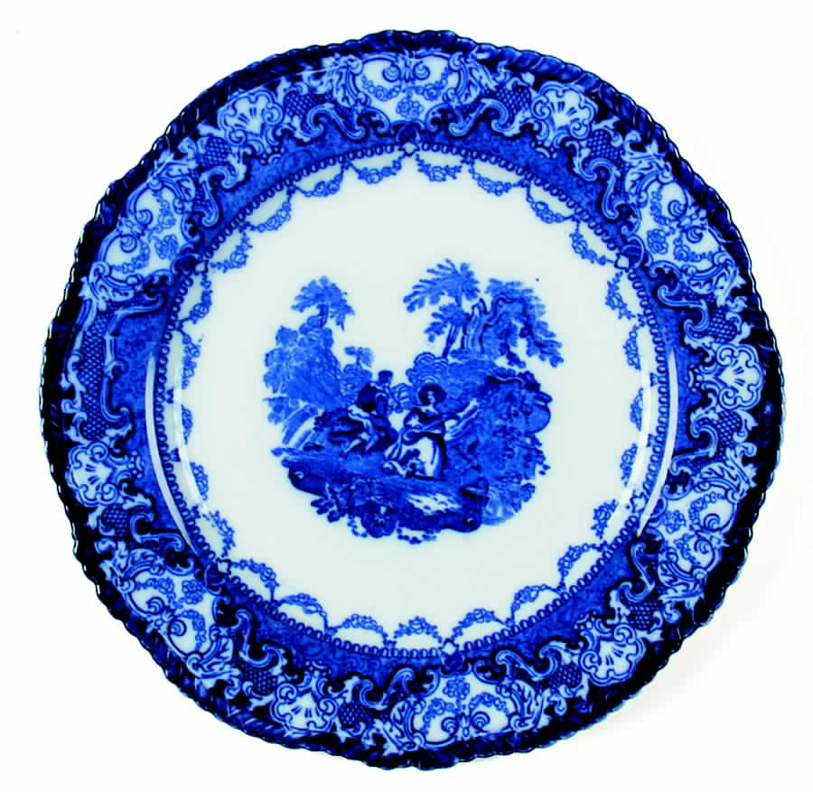 Watteau Rope Edge Dinner Plate by Hales, Hancock & Godwin-1