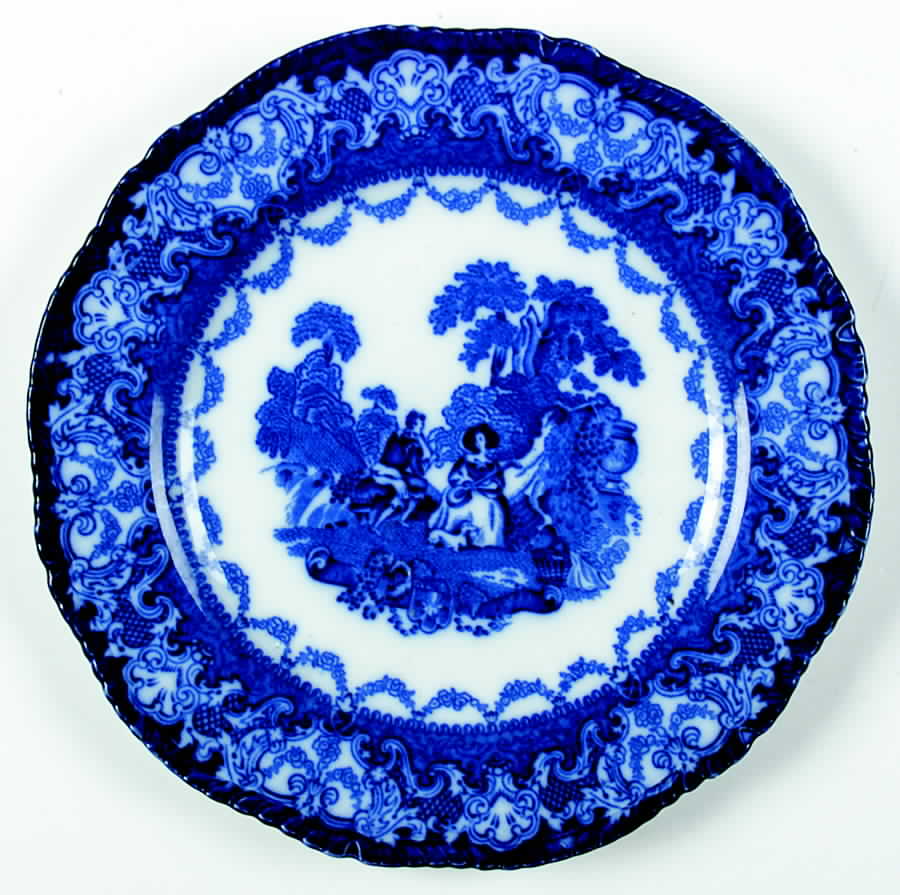 Watteau Rope Edge Salad Plate by Hales, Hancock & Godwin-1