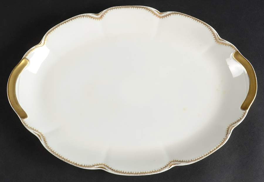 H2656 13" Oval Serving Platter by Haviland-1