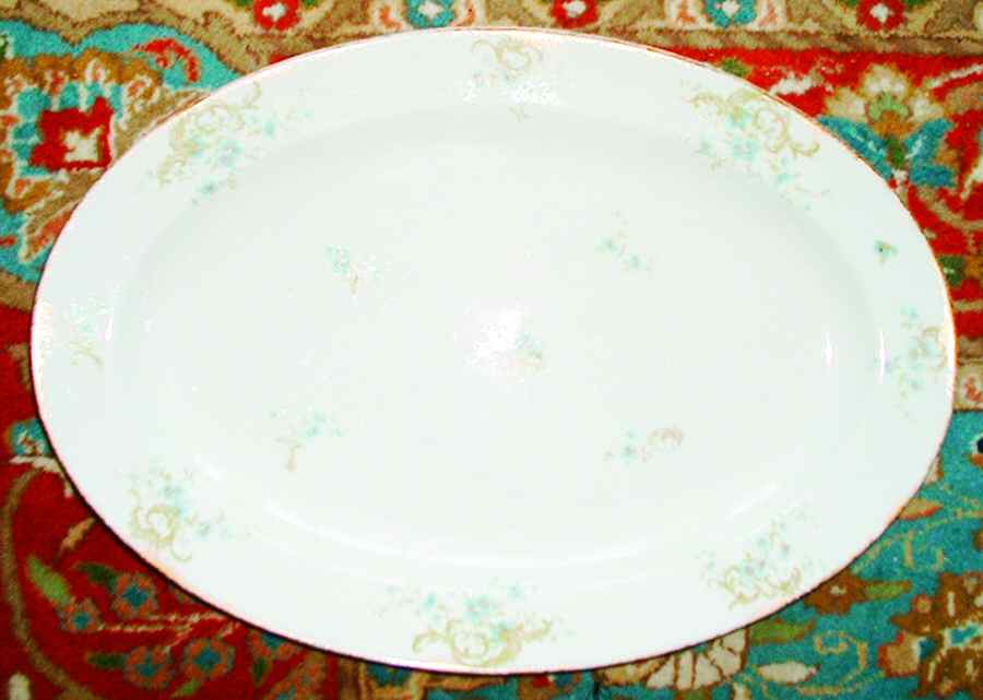 H2547 13" Oval Serving Platter by Haviland-1