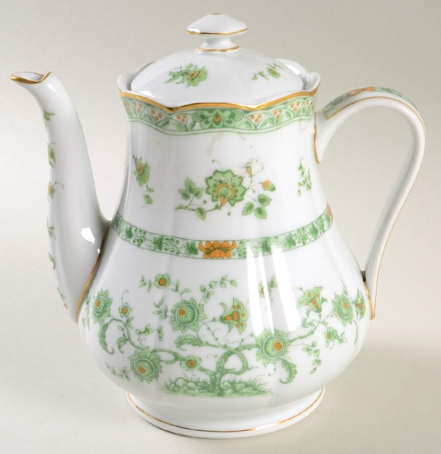 Bonneval (White, Isle De France Shape) Teapot & Lid by Haviland-1