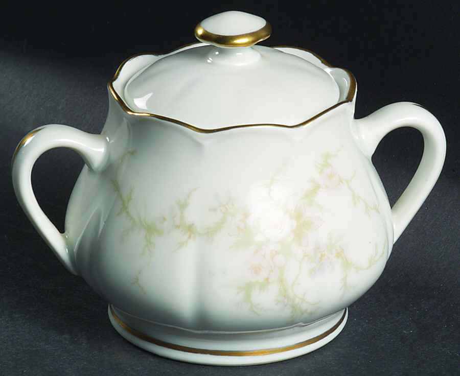 Rosalinde (France, Lutece Shape) Sugar Bowl & Lid by Haviland-1