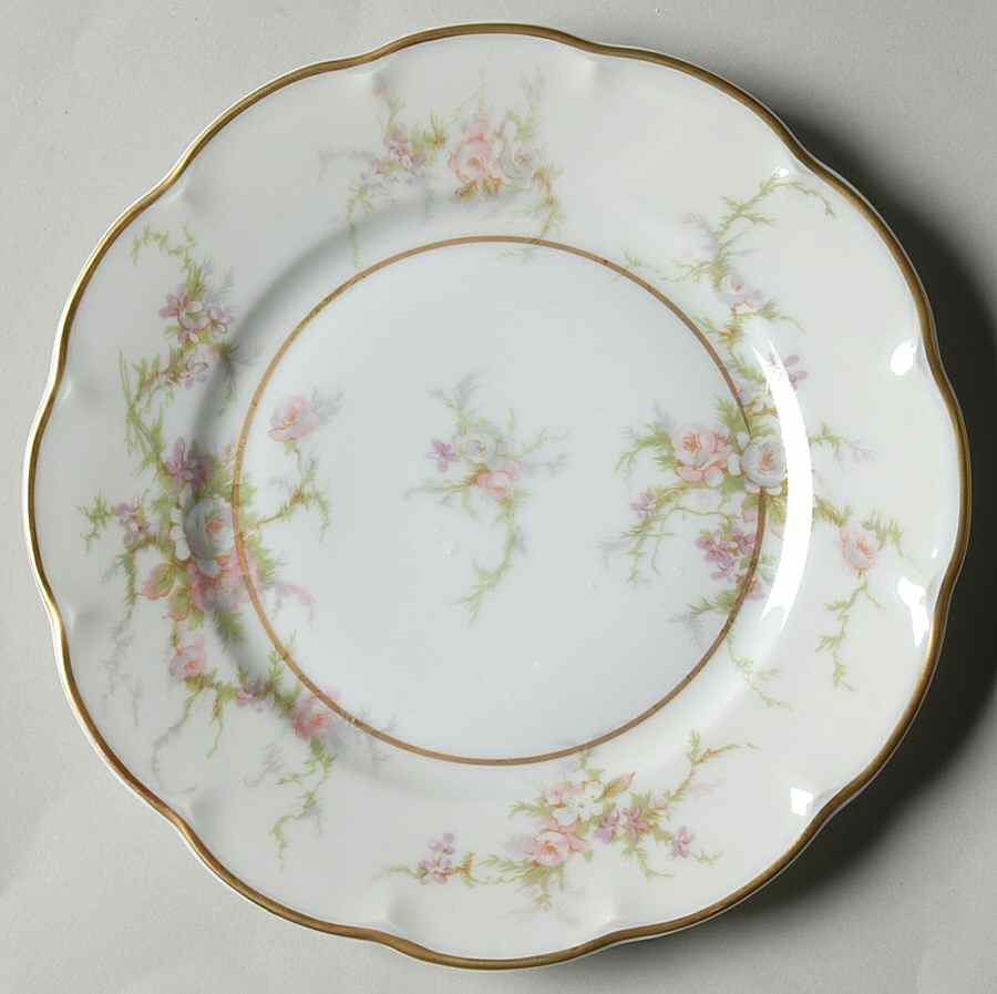 Rosalinde (France, Lutece Shape) Bread & Butter Plate by Haviland-1