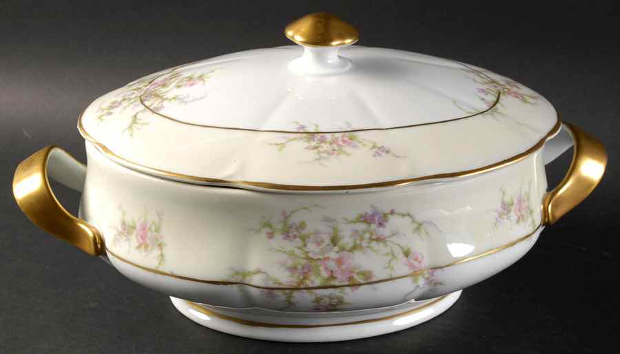 Rosalinde (France, Lutece Shape) Tureen &  Lid by Haviland-1