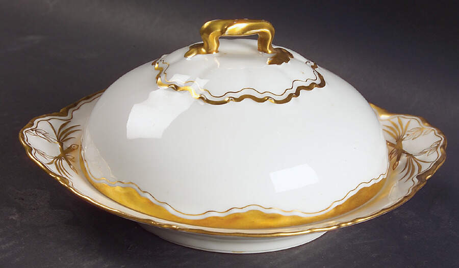 H2660 Round Covered Butter by Haviland-1