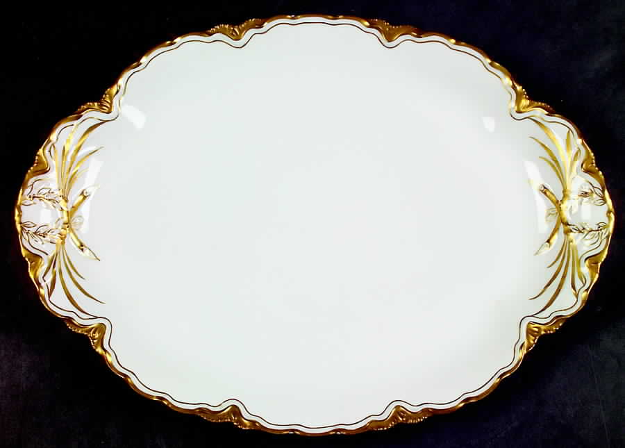 H2660 13" Oval Serving Platter by Haviland-1