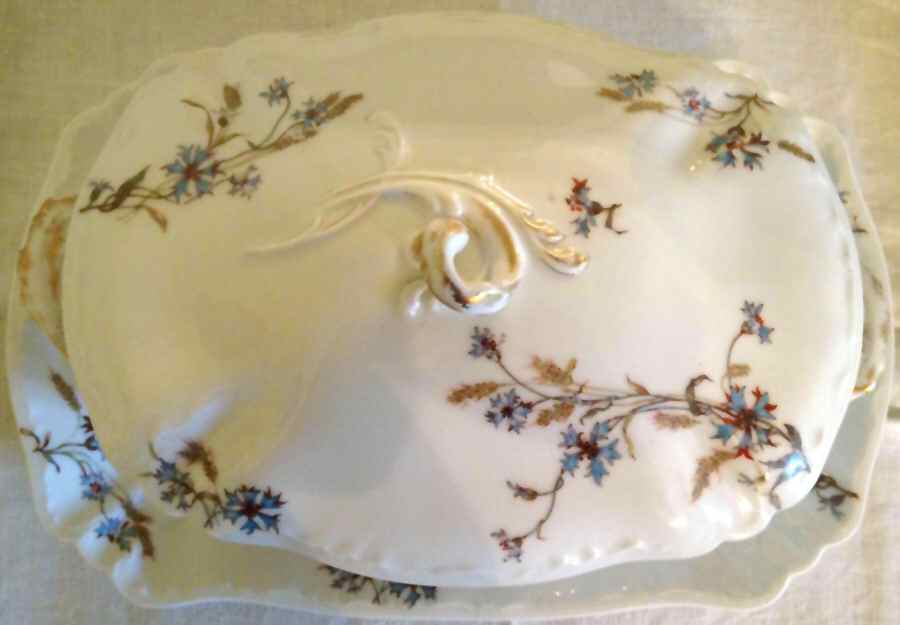 Schleiger 73-1 Oval Covered Vegetable by Haviland-1