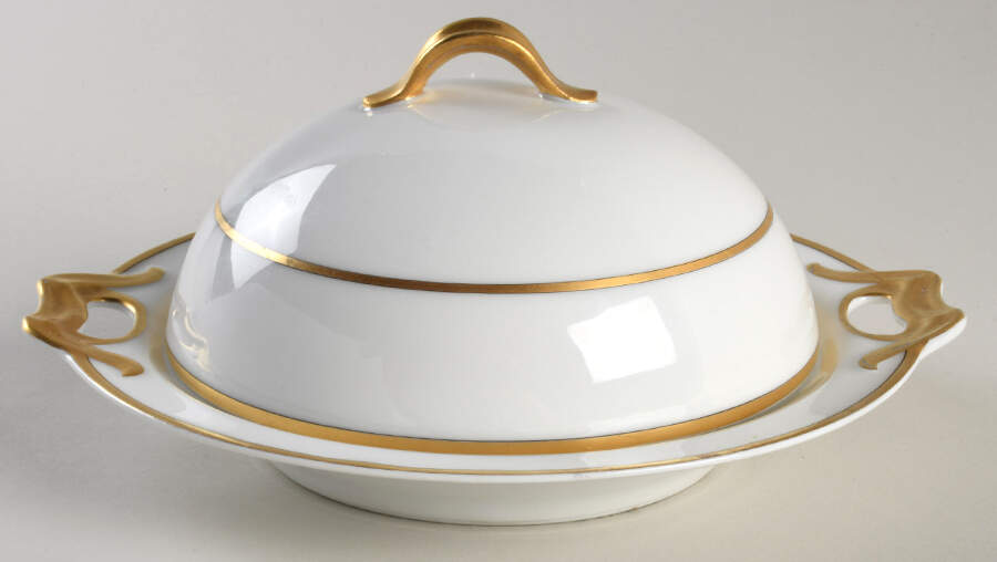 H2668 Round Covered Butter by Haviland-1