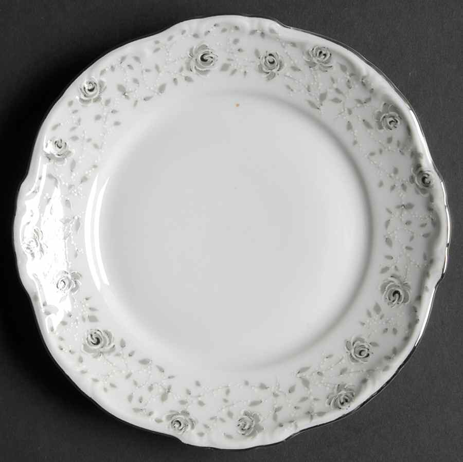 Persian Grey Bread & Butter Plate by Hertel Jacob-1