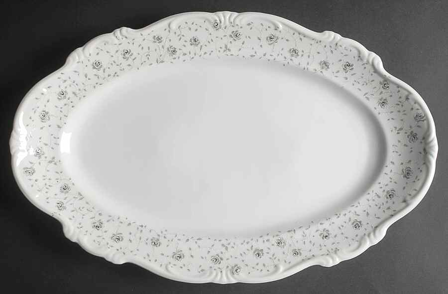 Persian Grey 15" Oval Serving Platter by Hertel Jacob-1