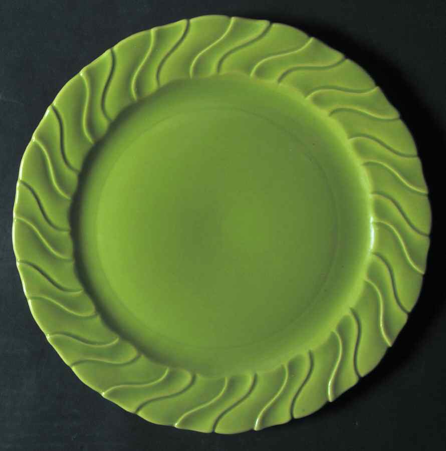 Capistrano Chartreuse Chop Plate (Round Platter) by Hollydale-1