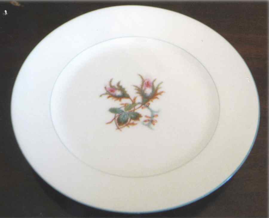 Moss Rose (Green Trim) Dinner Plate by Haviland-1