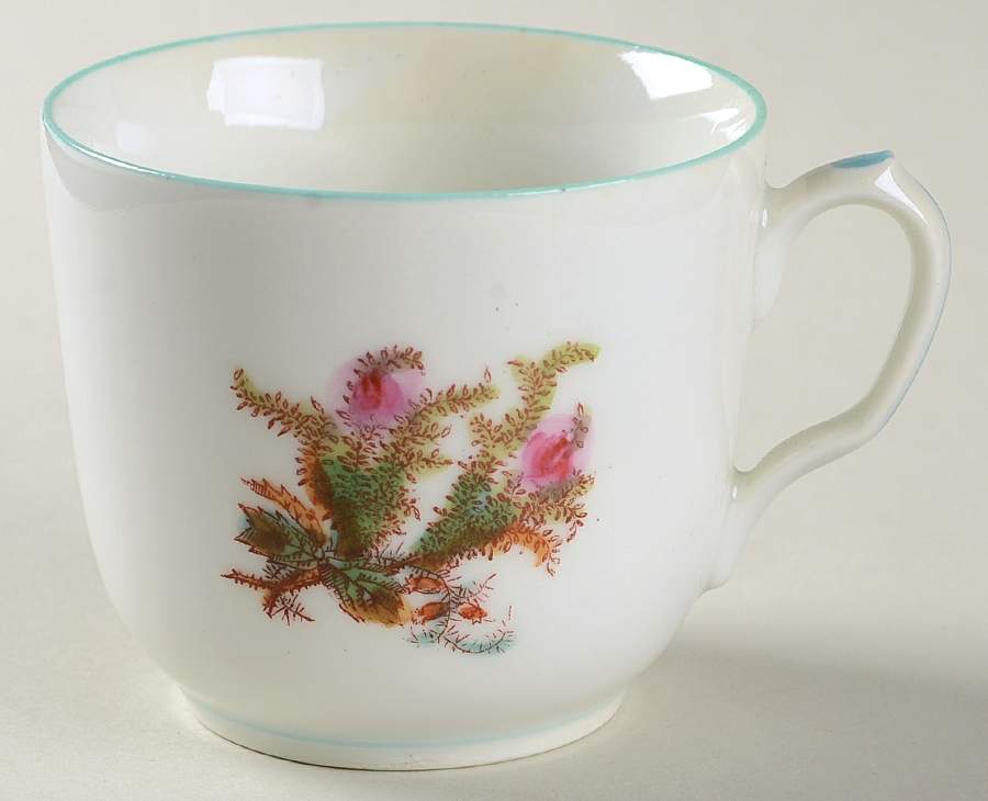 Moss Rose (Green Trim) Footed Cup by Haviland-1