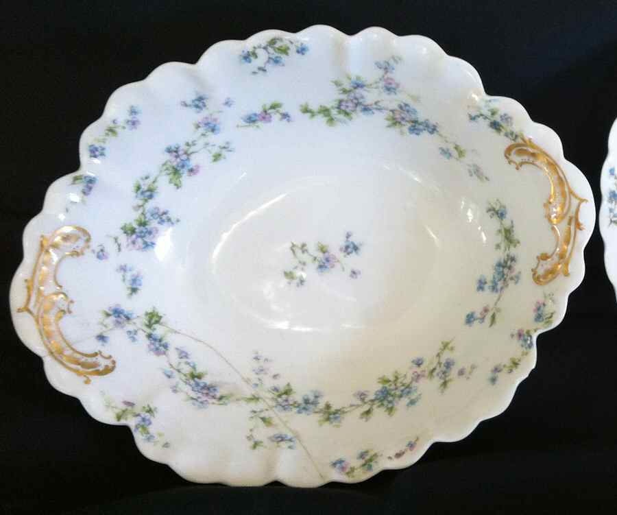 Schleiger 74-1 10" Oval Vegetable Bowl by Haviland-1