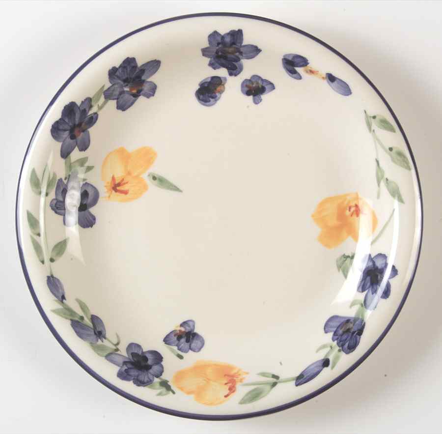 Violet Blossom Salad Plate by Home Essentials-1