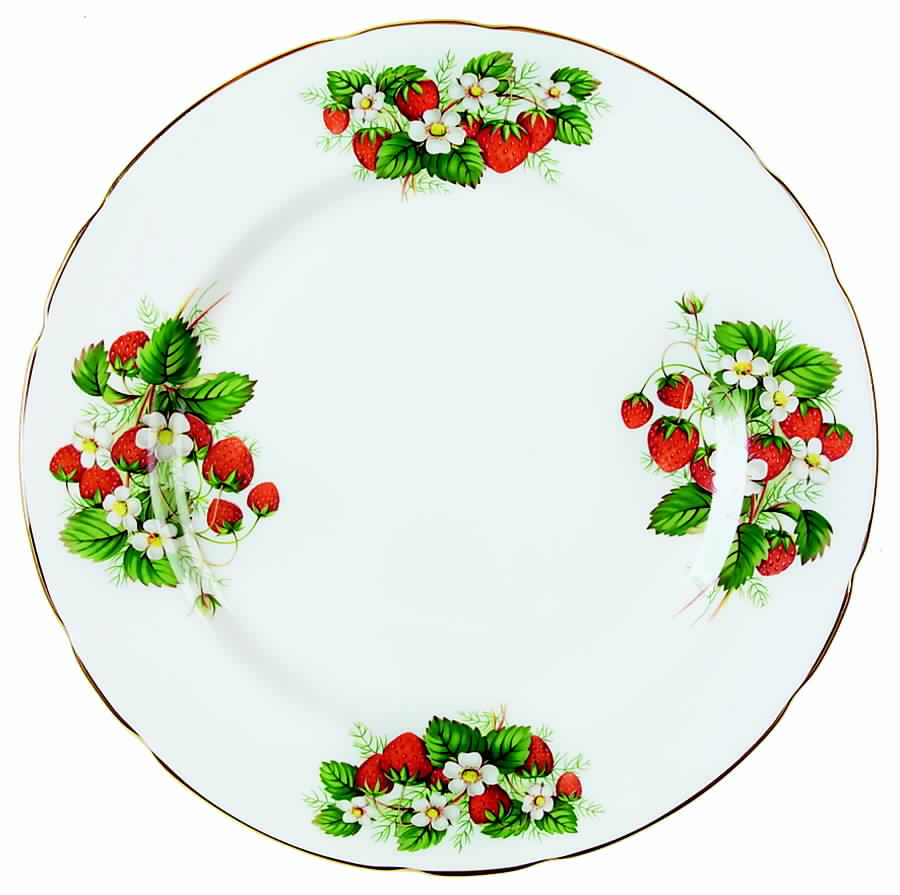 Strawberry Ripe (Large Scallops On Edge) Dinner Plate by Hammersley-1