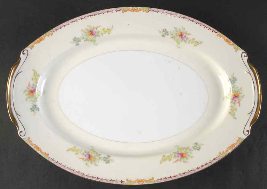 HIR45 15" Oval Serving Platter by Hira China-1