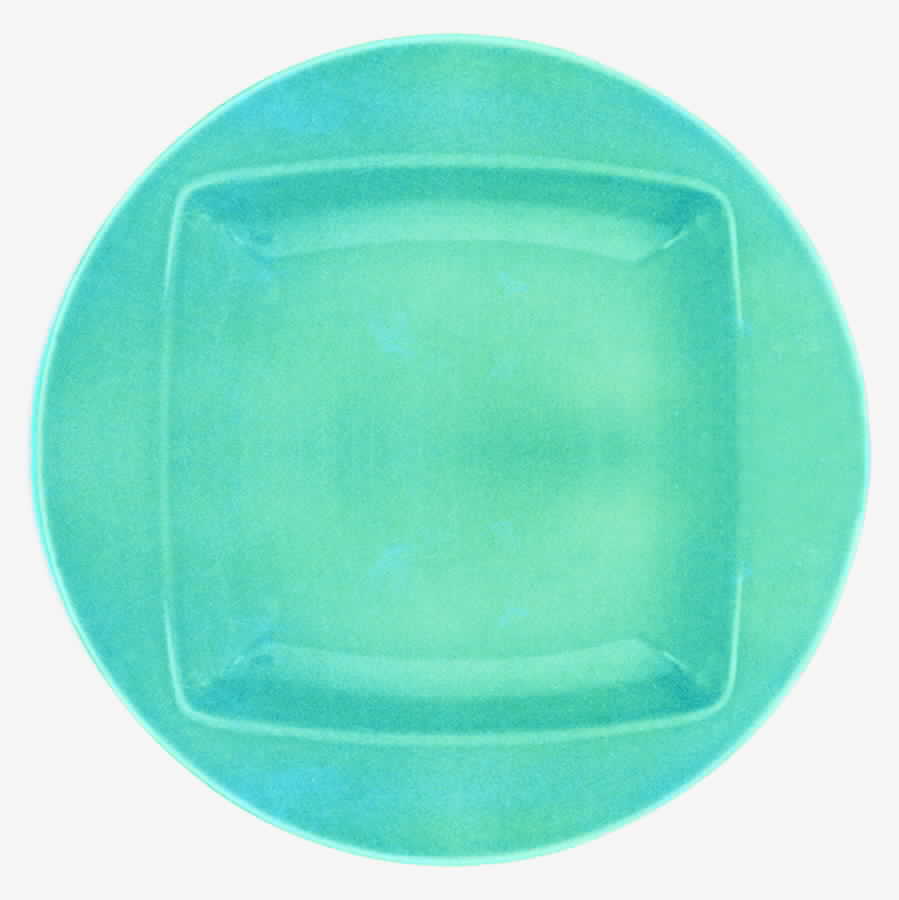 Fiesta Colorations Turquoise Dinner Plate by Homer Laughlin -1