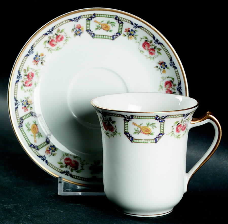 H2709 Chocolate Cup & Saucer Set by Haviland-1