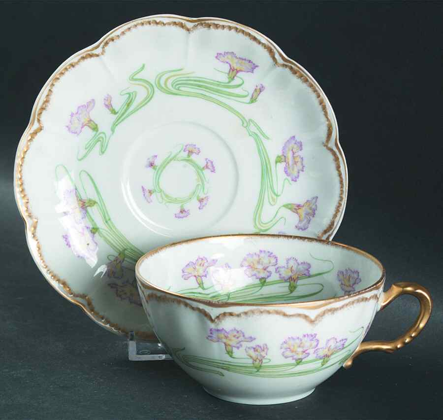 Schleiger 721-1 Flat Cup & Saucer Set by Haviland-1
