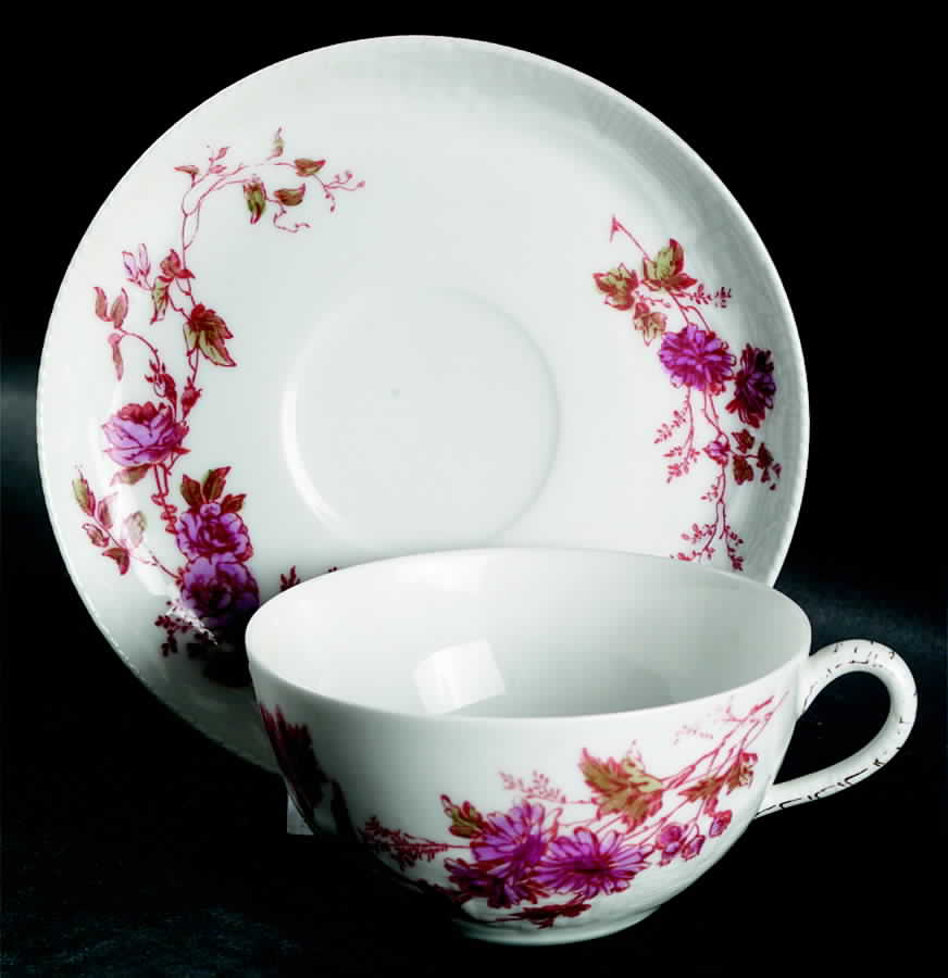 Schleiger 77-3 Flat Cup & Saucer Set by Haviland-1