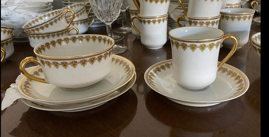Schleiger 576-1 Flat Cup & Saucer Set by Haviland-1