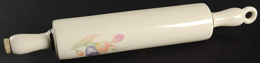 Pastel Tulip (Virginia Shape) Rolling Pin by Harker-1