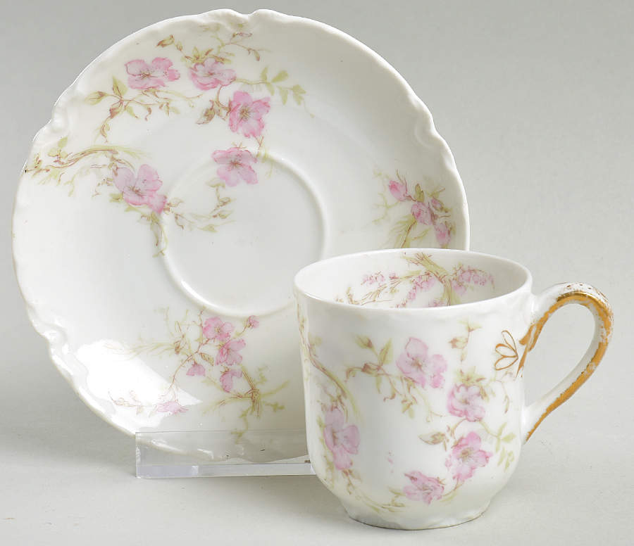 Schleiger 1166-1 Flat Demitasse Cup & Saucer Set by Haviland-1