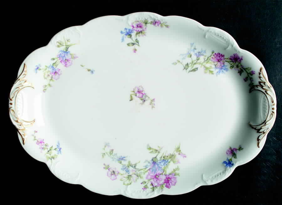 Schleiger 46-2 11" Oval Serving Platter by Haviland-1