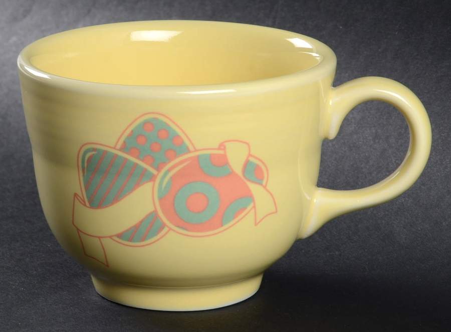 Fiesta Easter Eggs Flat Cup by Homer Laughlin -1