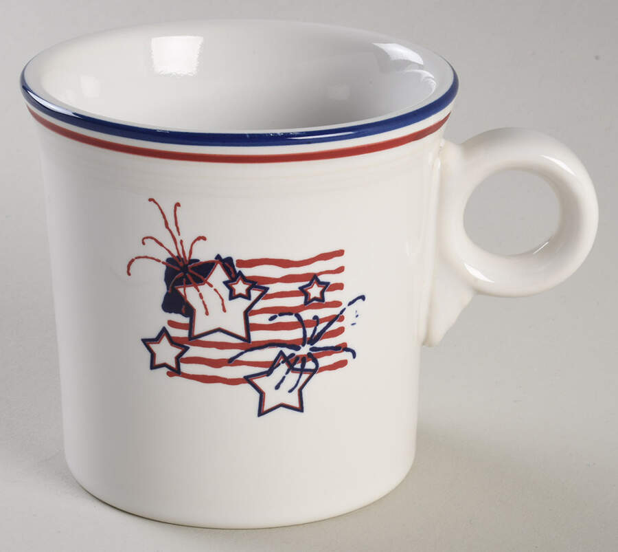 Fiesta Stars & Stripes Mug by Homer Laughlin -1