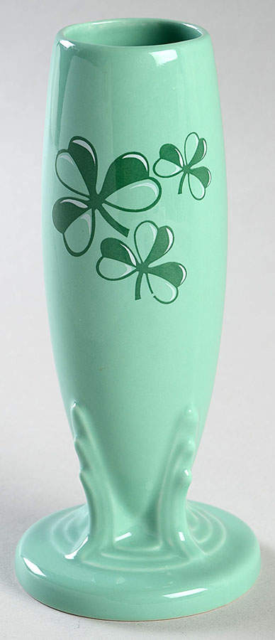 Fiesta Shamrock 6" Bud Vase by Homer Laughlin -1