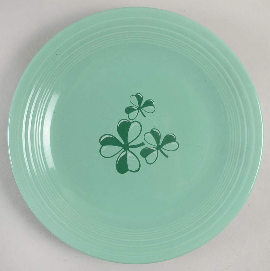 Fiesta Shamrock Dinner Plate by Homer Laughlin -1