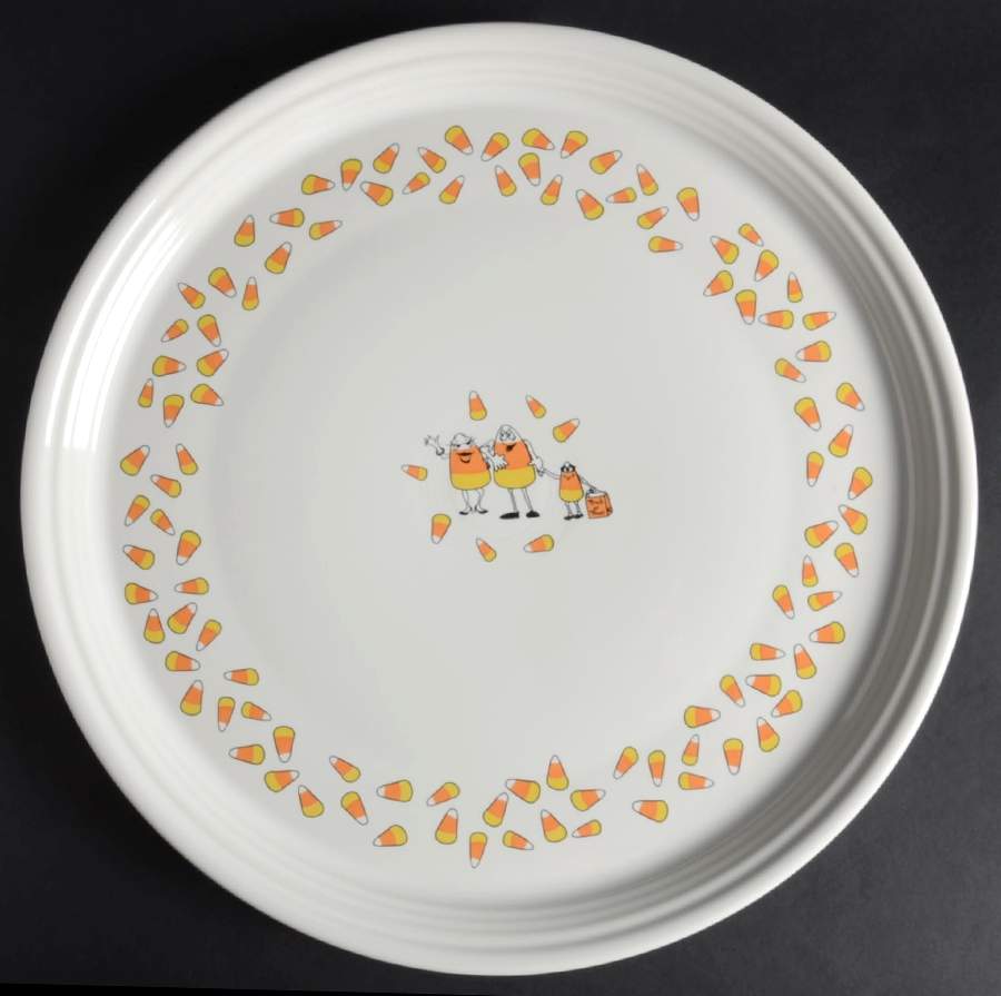 Fiesta Candy Corn 15" Pizza Tray by Homer Laughlin -1