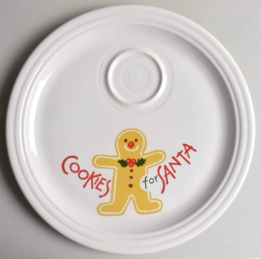 Fiesta Cookies For Santa Snack Plate by Homer Laughlin -1