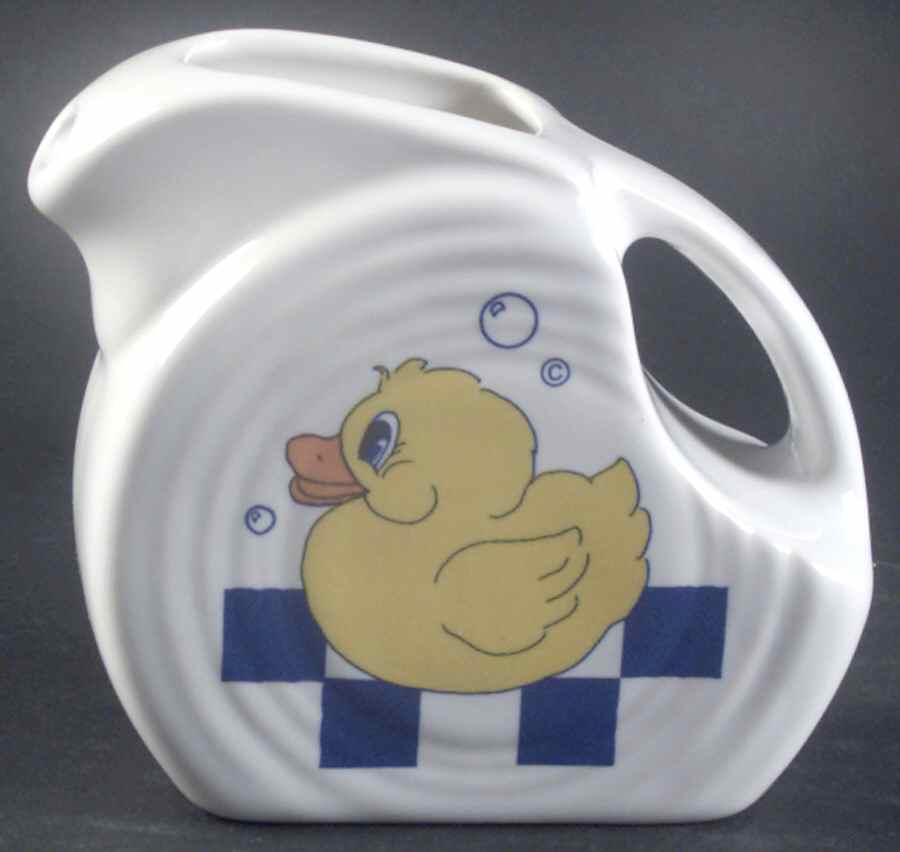 Fiesta Rubber Ducky 4 Oz Pitcher by Homer Laughlin -1
