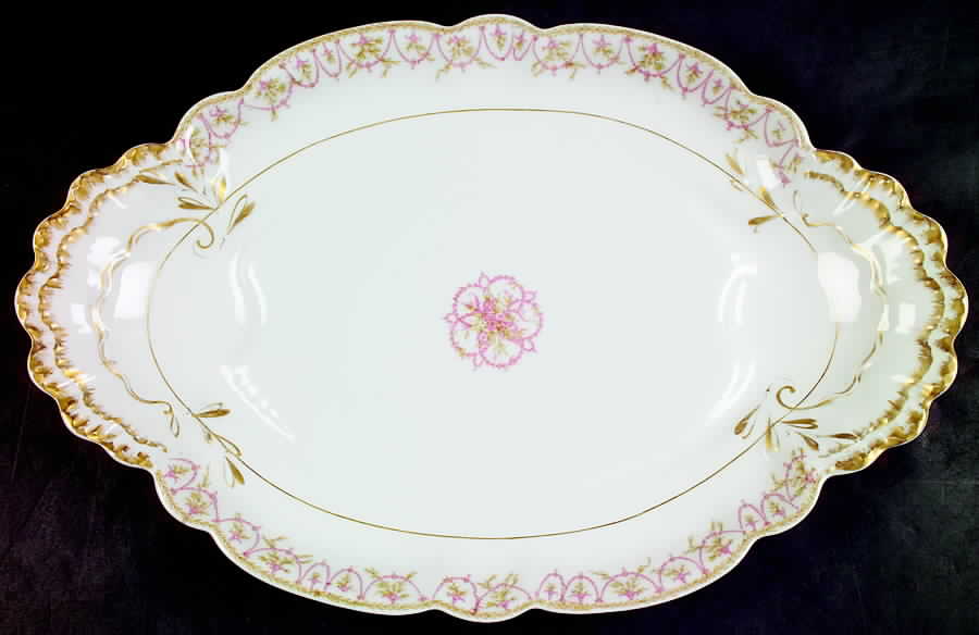 H2737 17" Oval Serving Platter by Haviland-1