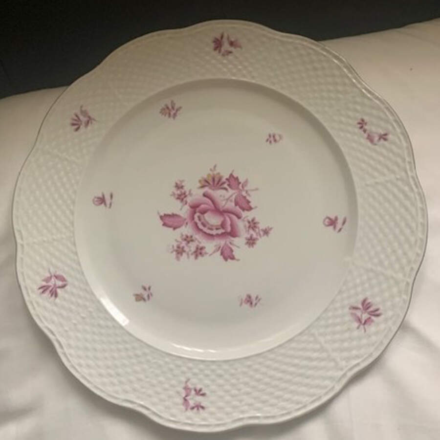 Nanking Bouquet Pink (NBP) Service Plate (Charger) by Herend-1