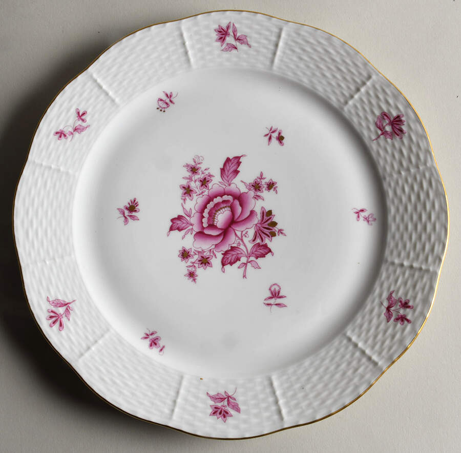 Nanking Bouquet Pink (NBP) Dinner Plate by Herend-1